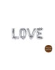 Balón "Love" - strieborný - 140x35 cm