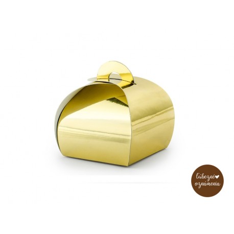Krabičky - zlaté - bal. 10 ks - 6x6x5,5 cm